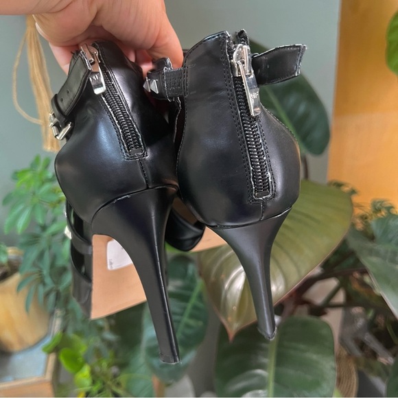 Marc Fisher Studded Peep Toe Booties - Picture 2 of 10